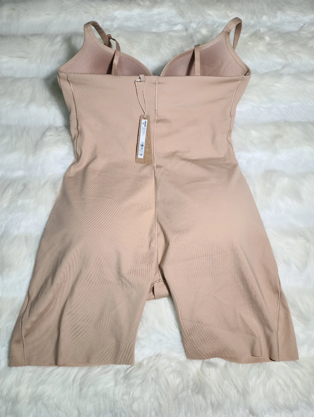 SKIMS Ultimate Mid Thigh Bodysuit Neutral Brown Clay XL NEW
